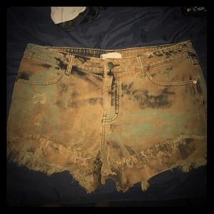 Free People Jean Shorts